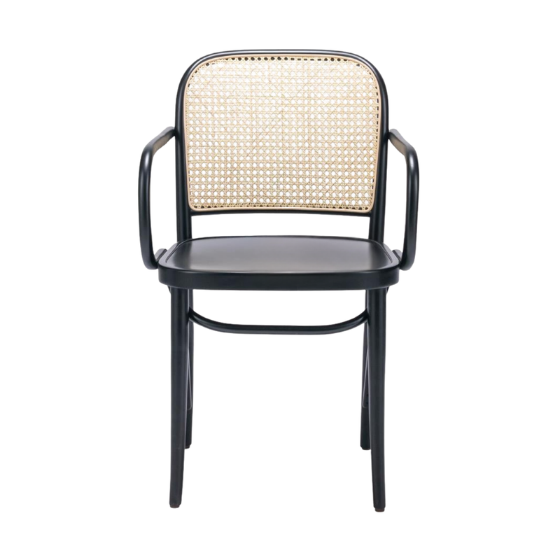 Kastra Harry Sırt Hazeranlı Kollu Thonet Ahşap Sandalye-zoom-