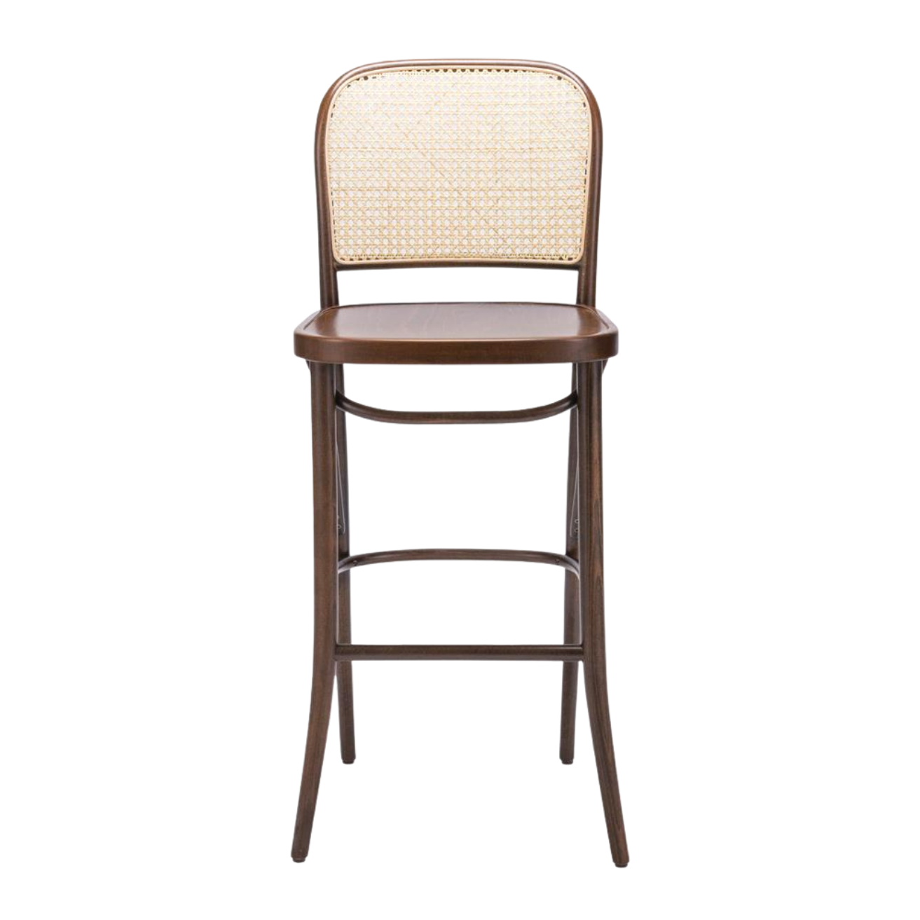 Kastra Harry Sırt Hazeranlı Thonet Ahşap Bar Sandalyesi-12
