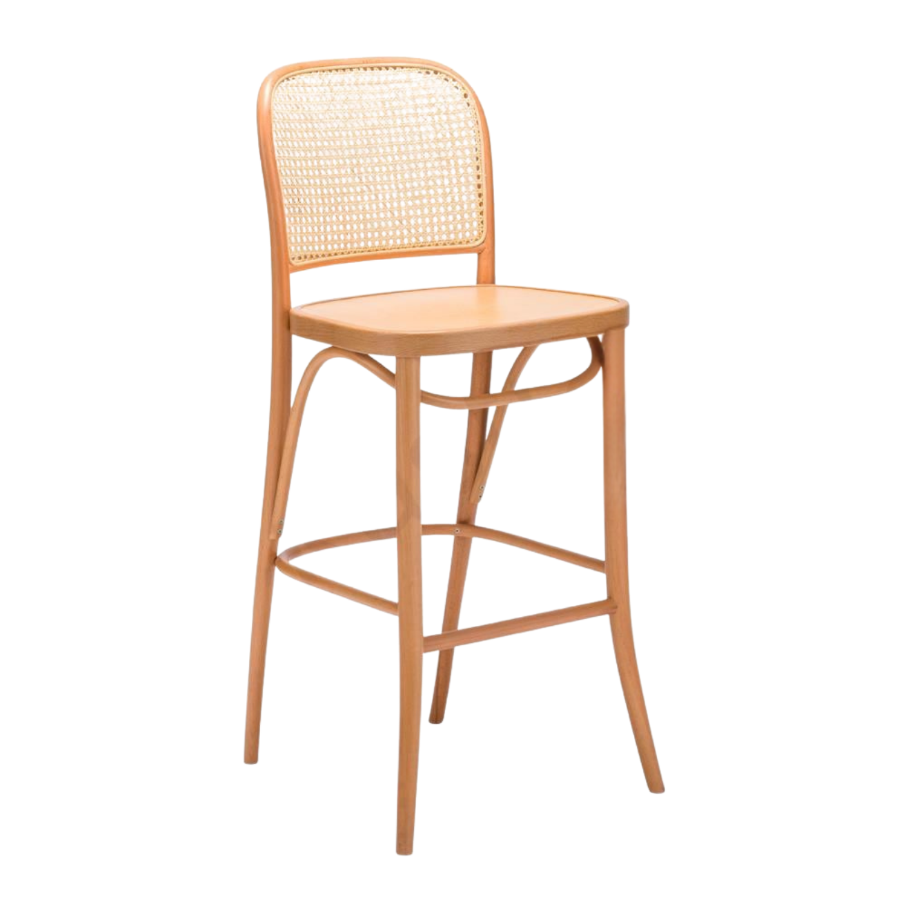 Kastra Harry Sırt Hazeranlı Thonet Ahşap Bar Sandalyesi-zoom-13