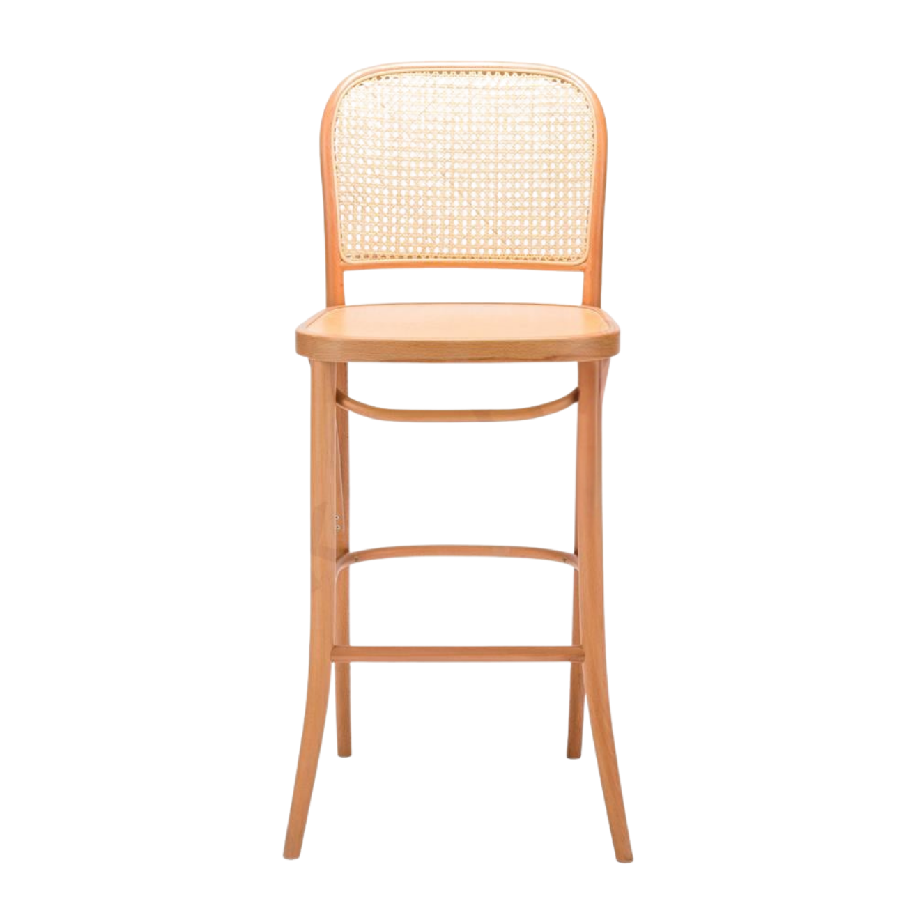 Kastra Harry Sırt Hazeranlı Thonet Ahşap Bar Sandalyesi-zoom-5