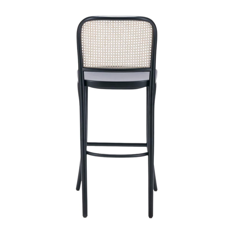 Kastra Harry Sırt Hazeranlı Thonet Ahşap Bar Sandalyesi-zoom-