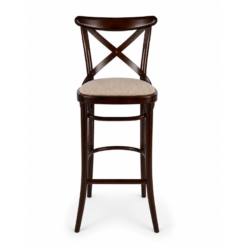 Kastra Herra Minderli Ahşap Thonet Bar Sandalyesi-2
