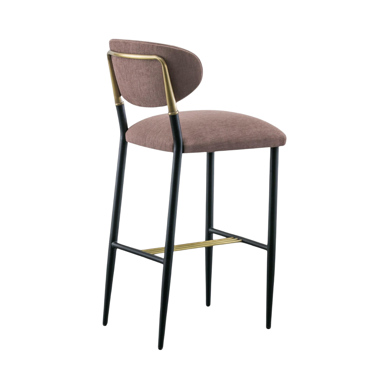 Kastra Jude Döşeme Kumaşlı Metal Bar Sandalyesi-2