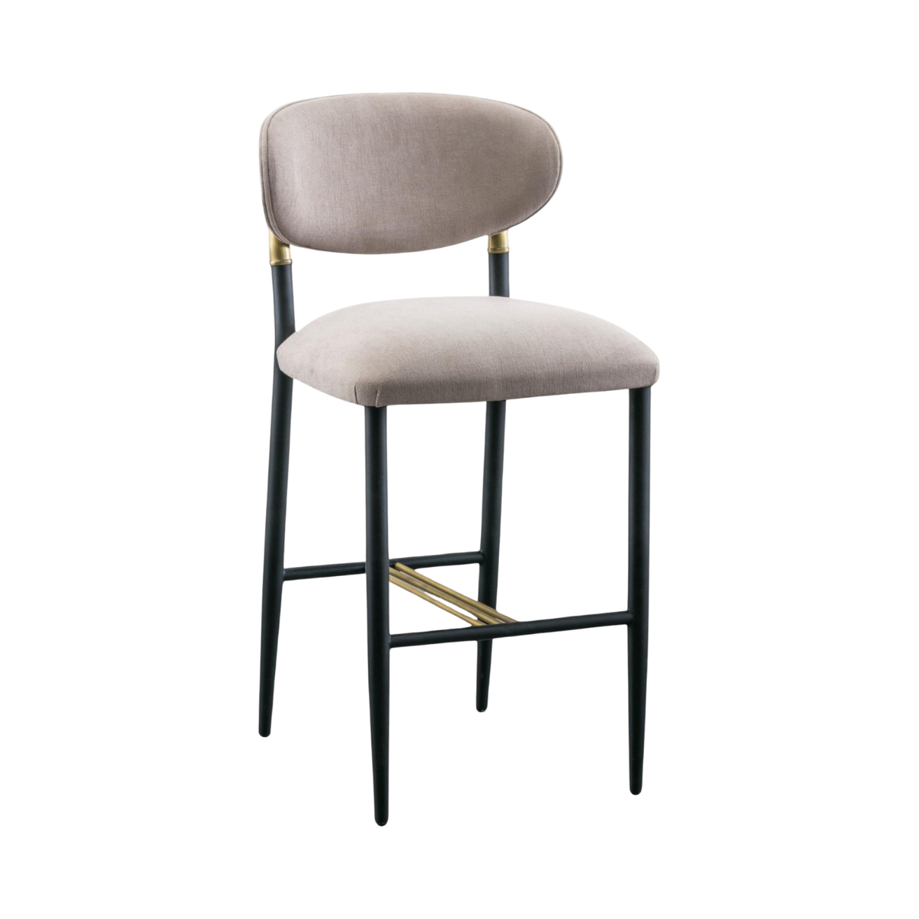 Kastra Jude Döşeme Kumaşlı Metal Bar Sandalyesi-6