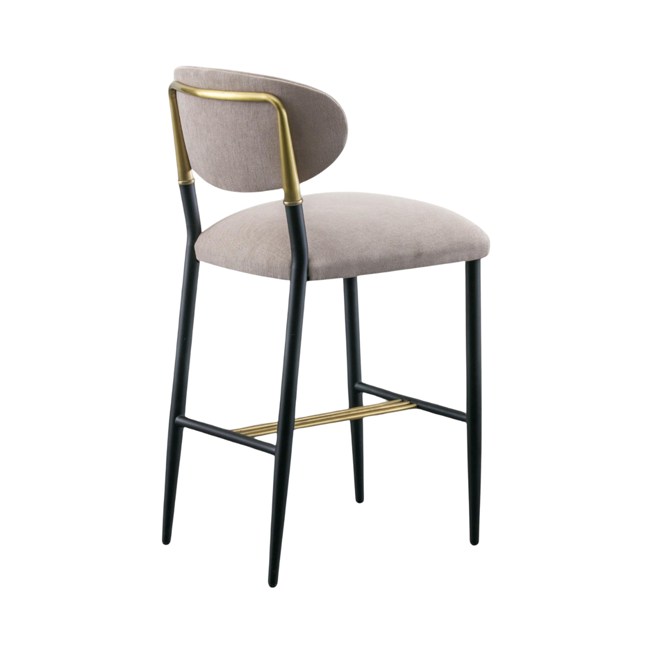 Kastra Jude Döşeme Kumaşlı Metal Bar Sandalyesi-zoom-7