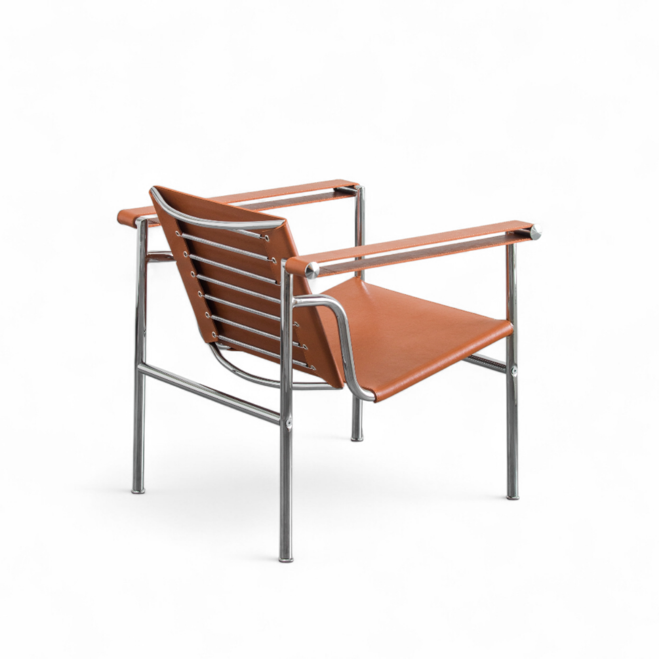 Kastra Le Corbusier Deri Döşeme Metal Sandalye-zoom-9