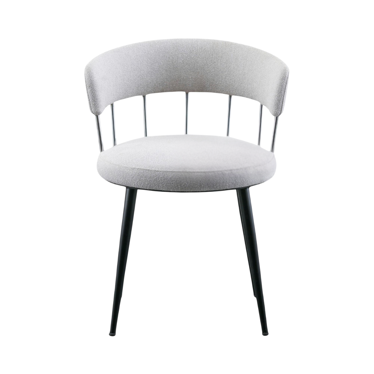Kastra Lena Döşeme Kumaşlı Metal Sandalye-4