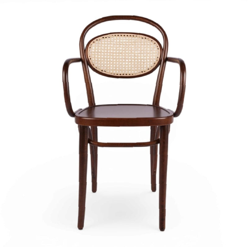 Linda Hazeranlı Sırt Kollu Thonet Ahşap Sandalye-zoom-