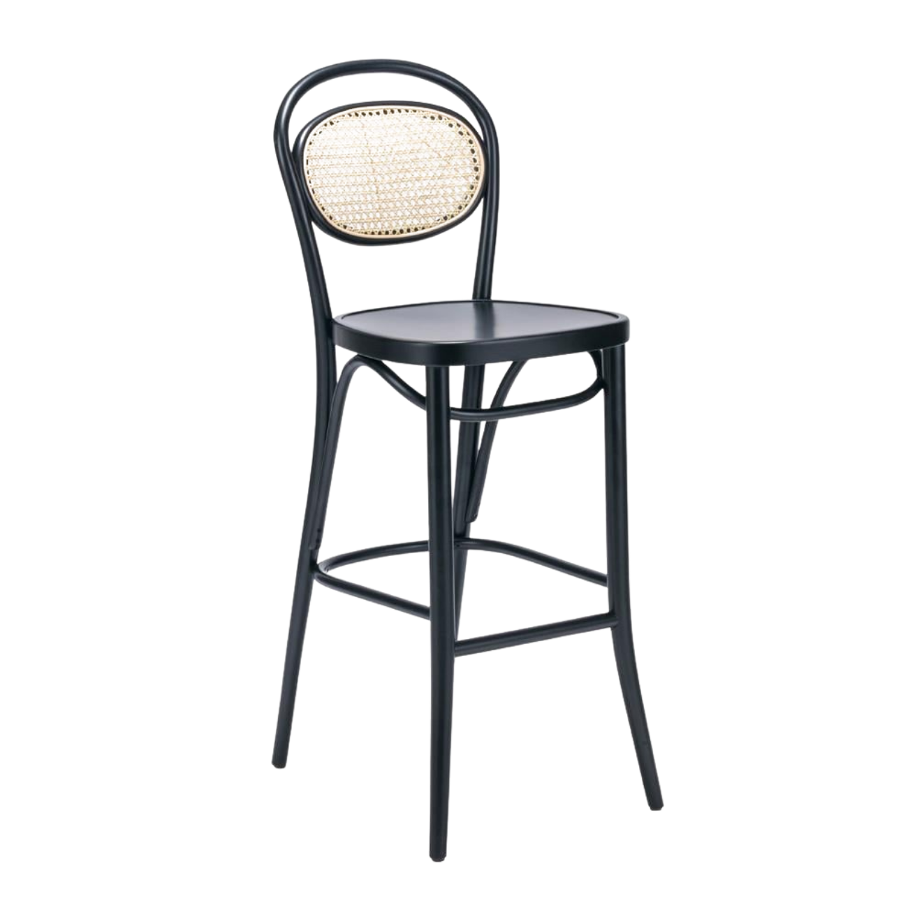 Kastra Linda Sırt Hazeranlı Thonet Ahşap Bar Sandalyesi-zoom-3