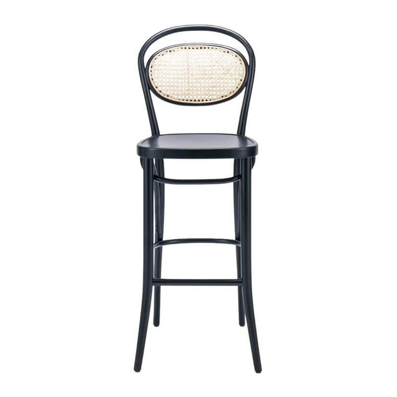 Kastra Linda Sırt Hazeranlı Thonet Ahşap Bar Sandalyesi-zoom-