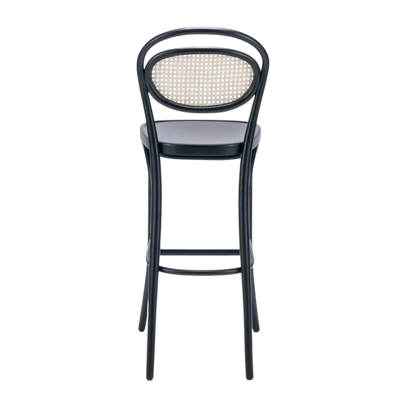 Kastra Linda Sırt Hazeranlı Thonet Ahşap Bar Sandalyesi-zoom-