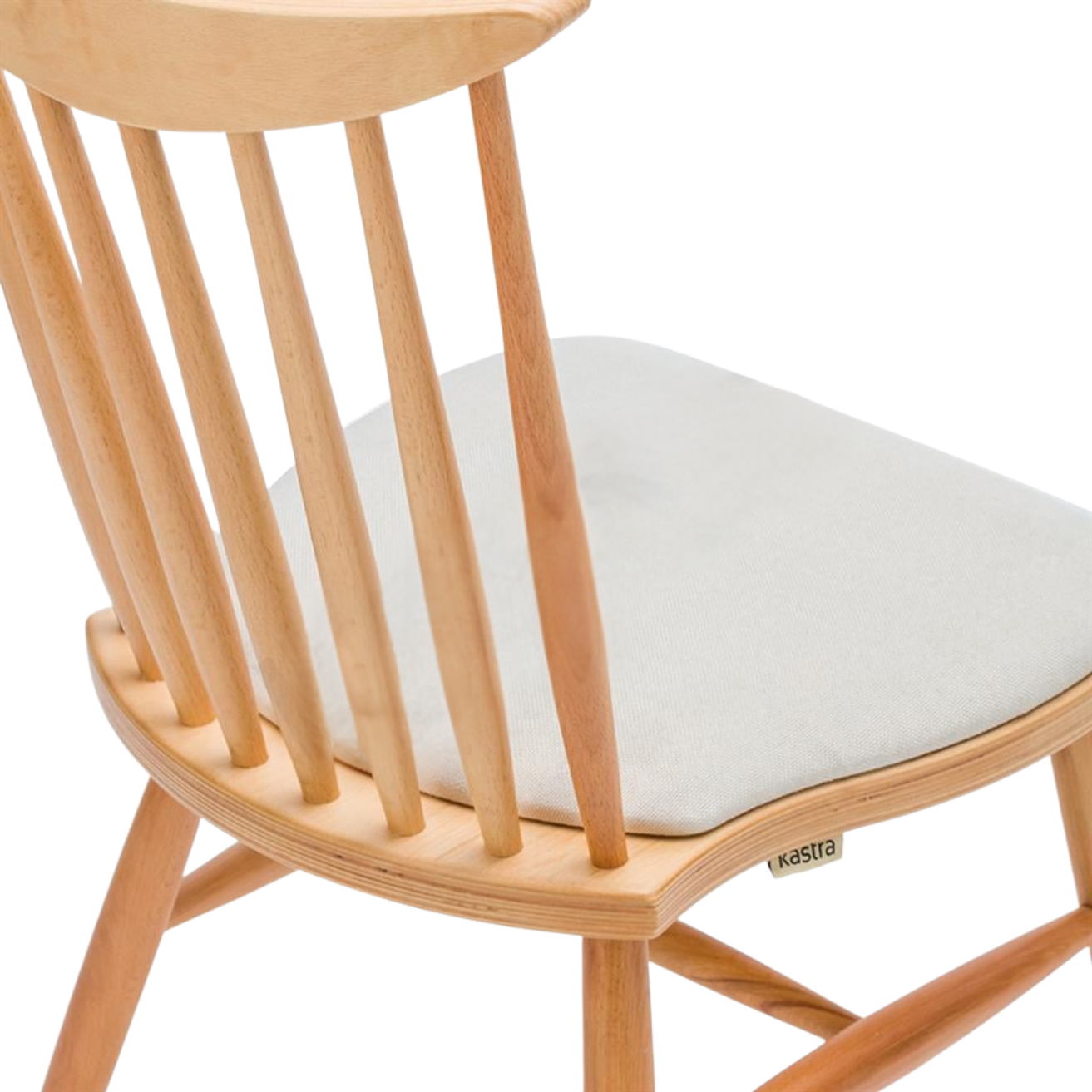 Kastra Loren Sabit Minderli Ahşap Sandalye