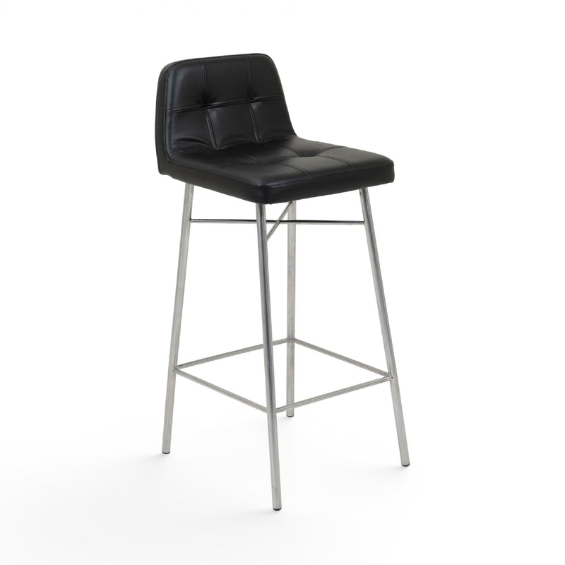 Kastra Lova Döşeme Kumaşlı Metal Bar Sandalyesi-zoom-