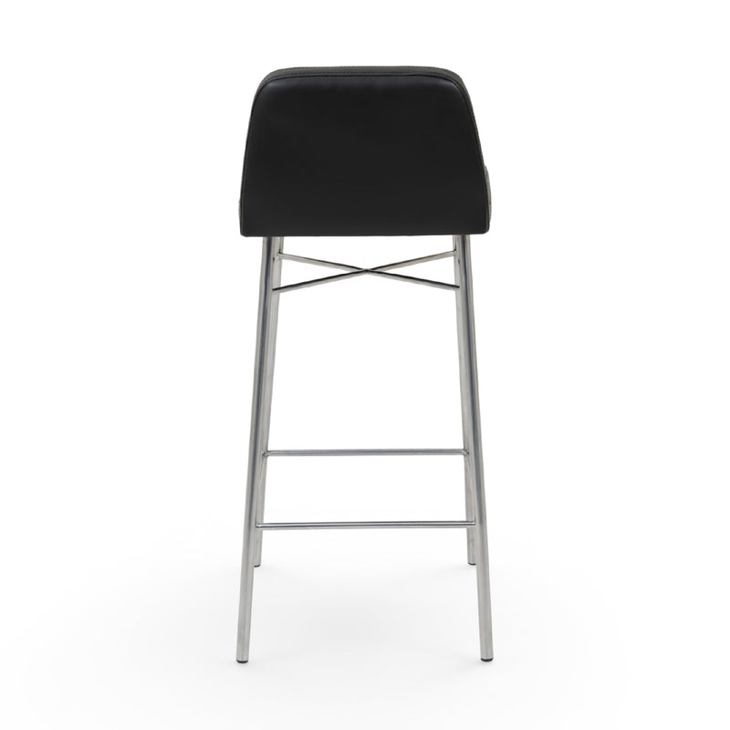 Kastra Lova Döşeme Kumaşlı Metal Bar Sandalyesi-zoom-