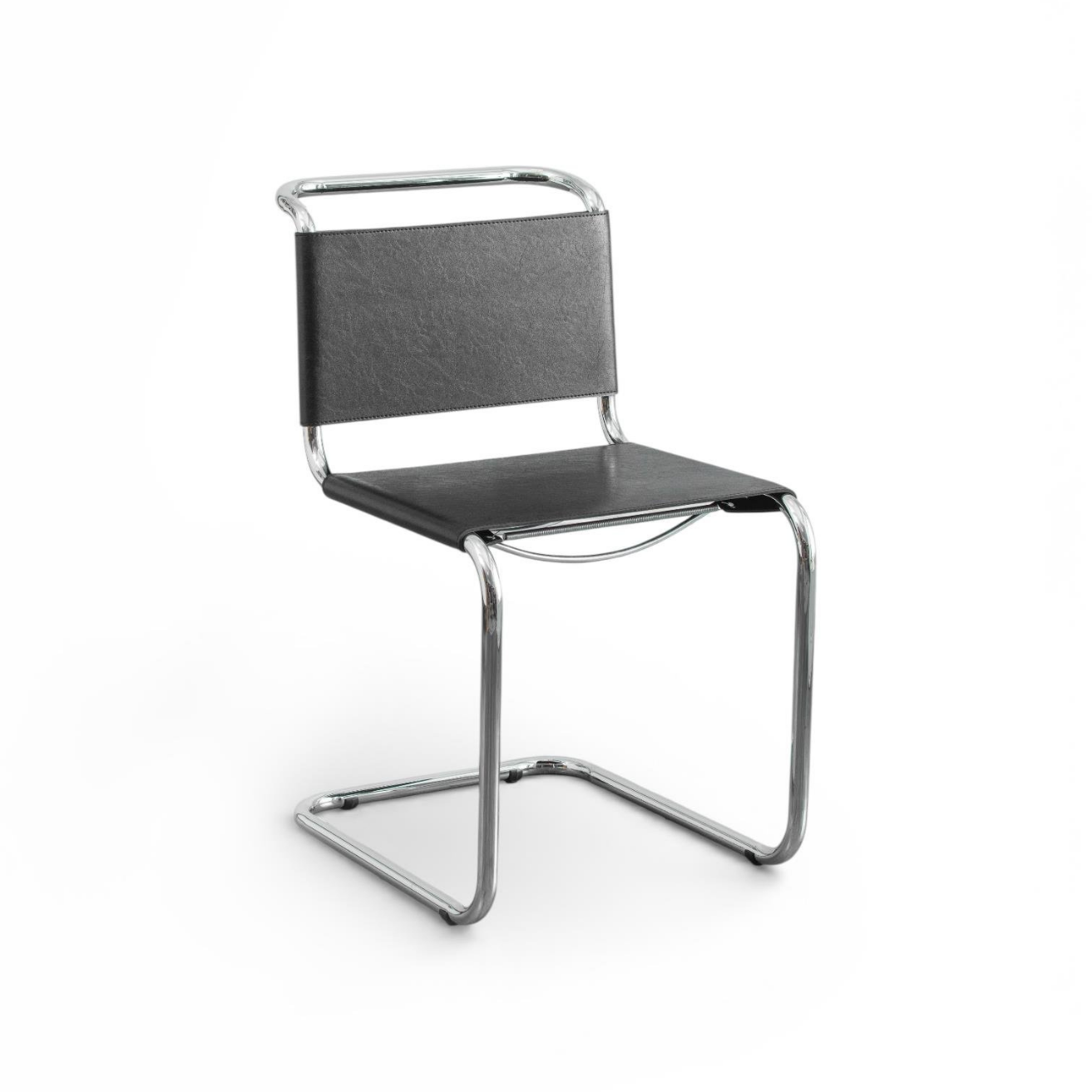 Kastra Marcel Breuer Deri Metal Sandalye-zoom-1