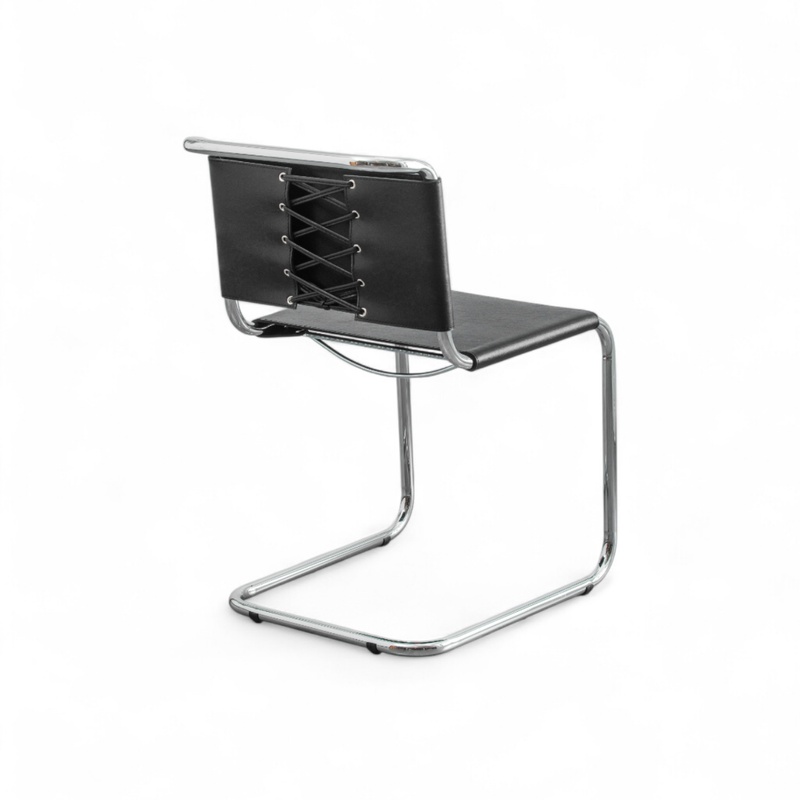 Kastra Marcel Breuer Deri Metal Sandalye-zoom-