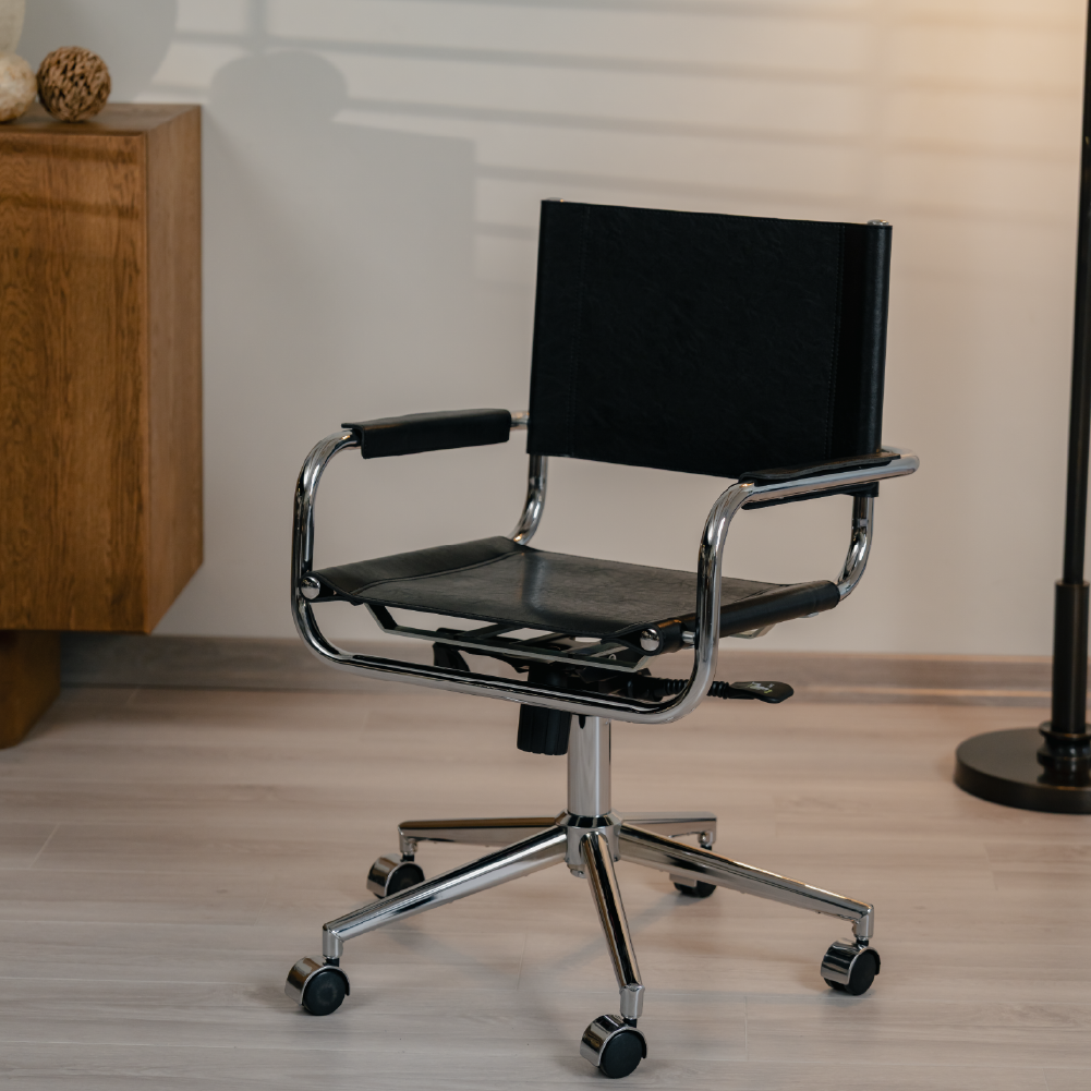 Kastra Mart Stam S34 Deri Metal Çalışma Sandalyesi-zoom-2