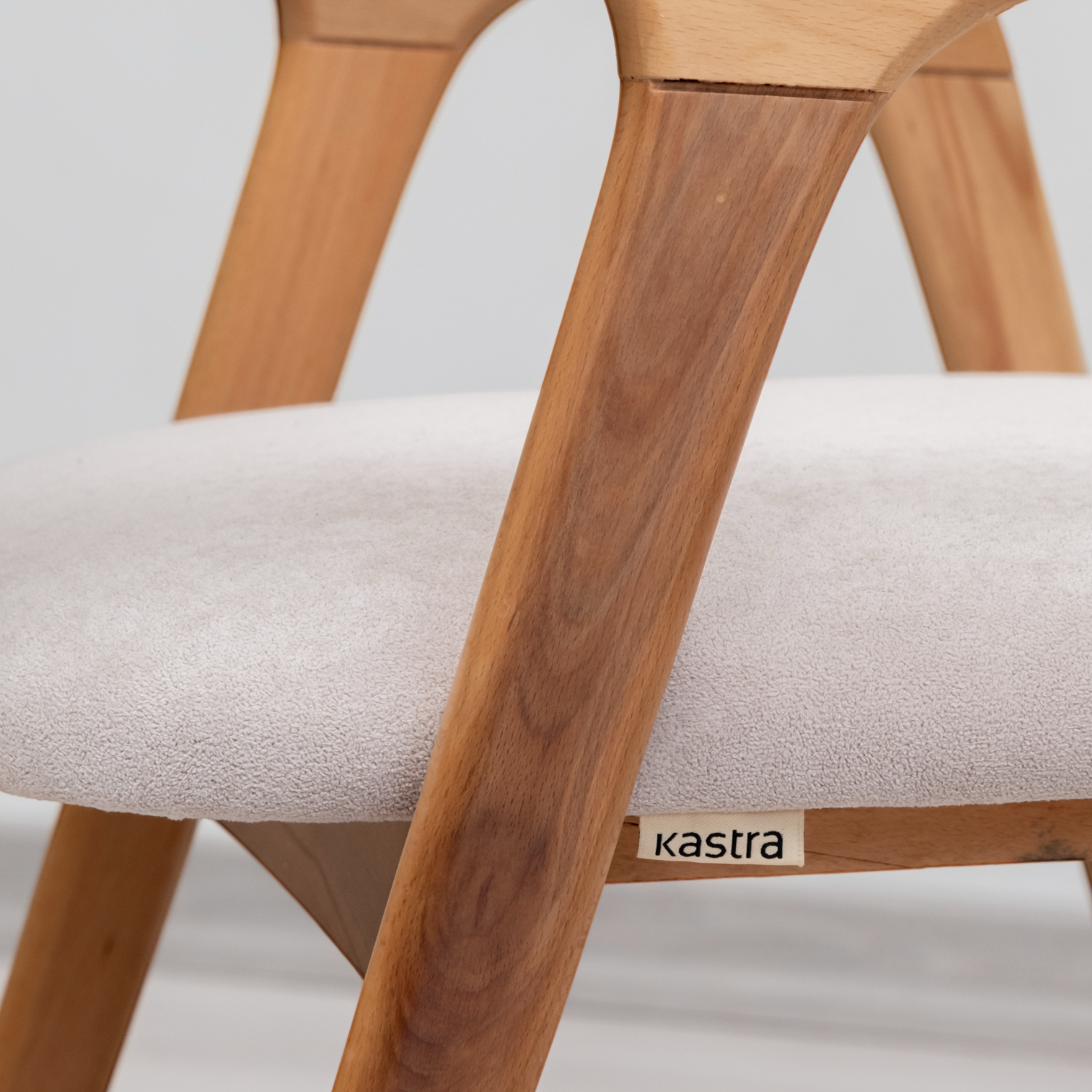Kastra Natura Döşeme Kumaşlı Ahşap Sandalye-2