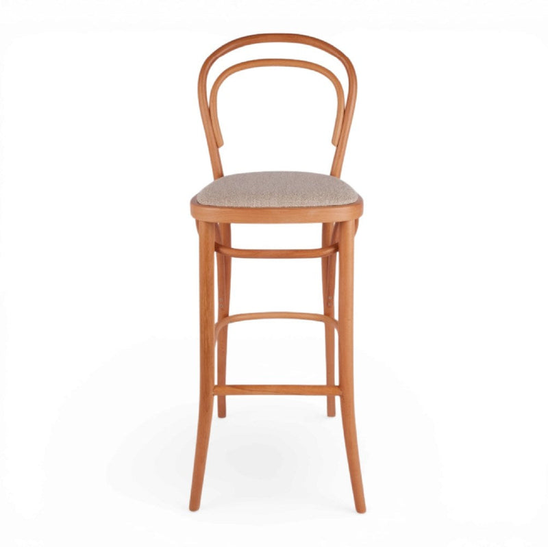 Kastra Olivia Minderli Thonet Ahşap Bar Sandalyesi-zoom-