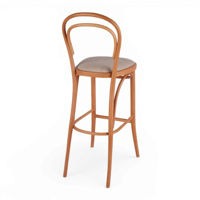 Kastra Olivia Minderli Thonet Ahşap Bar Sandalyesi-zoom-
