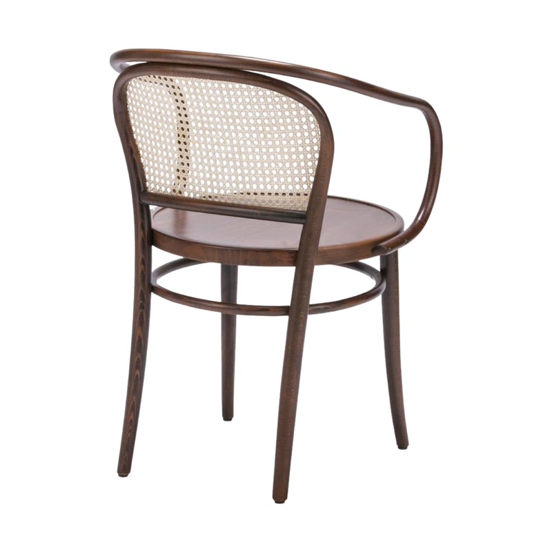 Kastra Oscar Hazeranlı Sırt Kollu Thonet Ahşap Sandalye-zoom-
