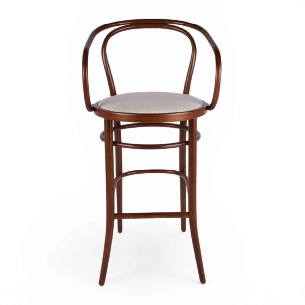 Kastra Oscar Minderli Kollu Thonet Ahşap Bar Sandalyesi-zoom-3