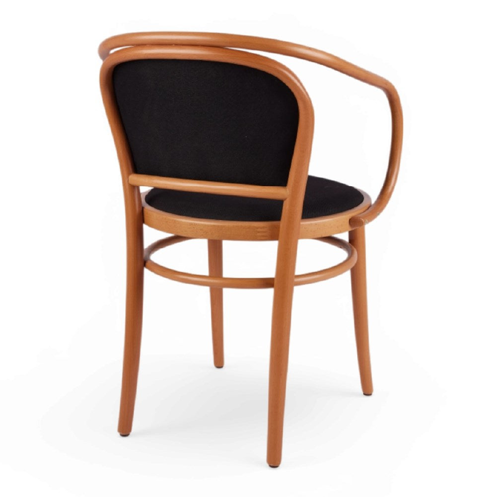 Kastra Oscar Minderli Sırt ve Oturum Kollu Ahşap Thonet Sandalye