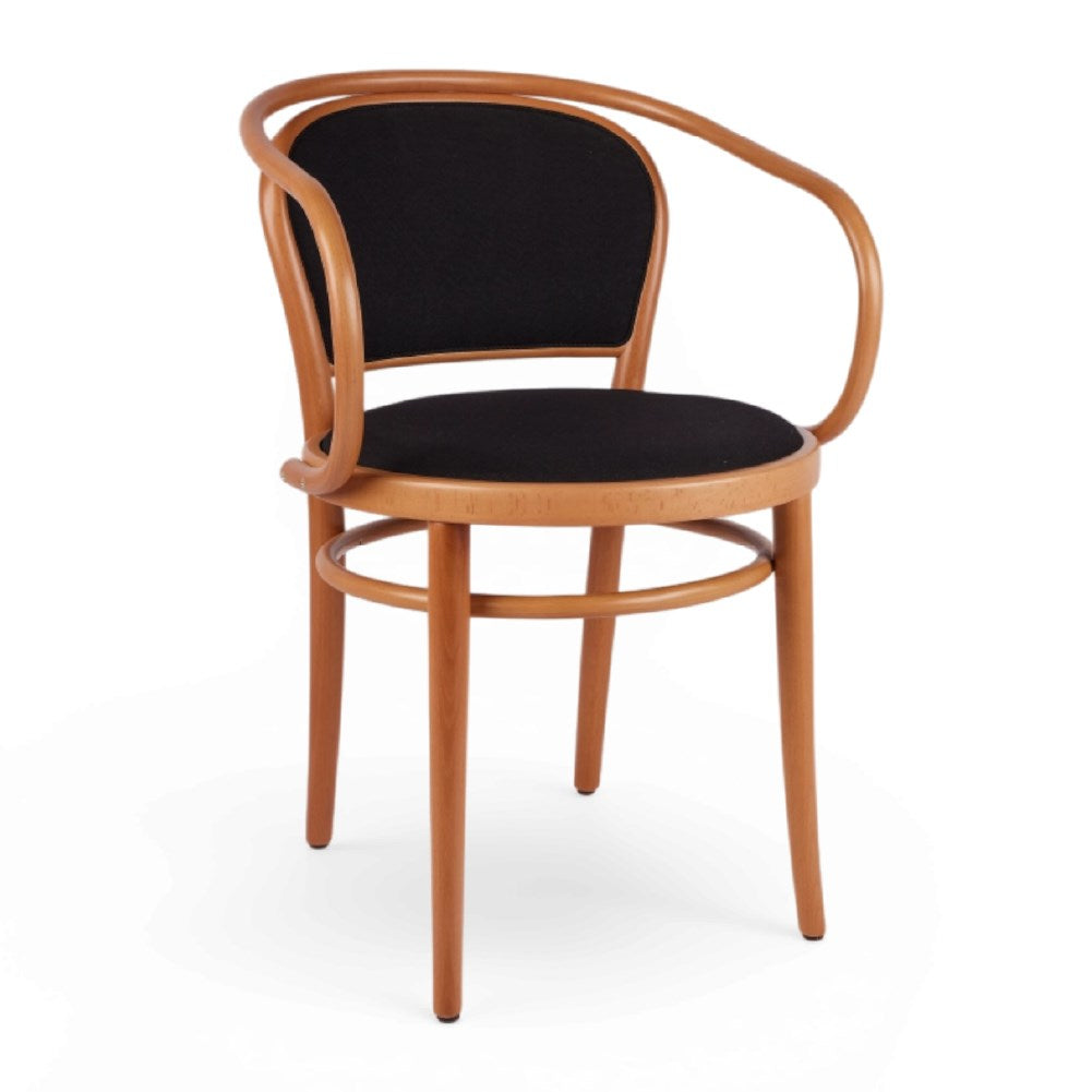 Kastra Oscar Minderli Sırt ve Oturum Kollu Ahşap Thonet Sandalye