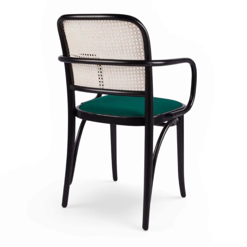 Kastra Plia Hazeranlı Sırt Minderli Oturum Kollu Thonet Sandalye-zoom-
