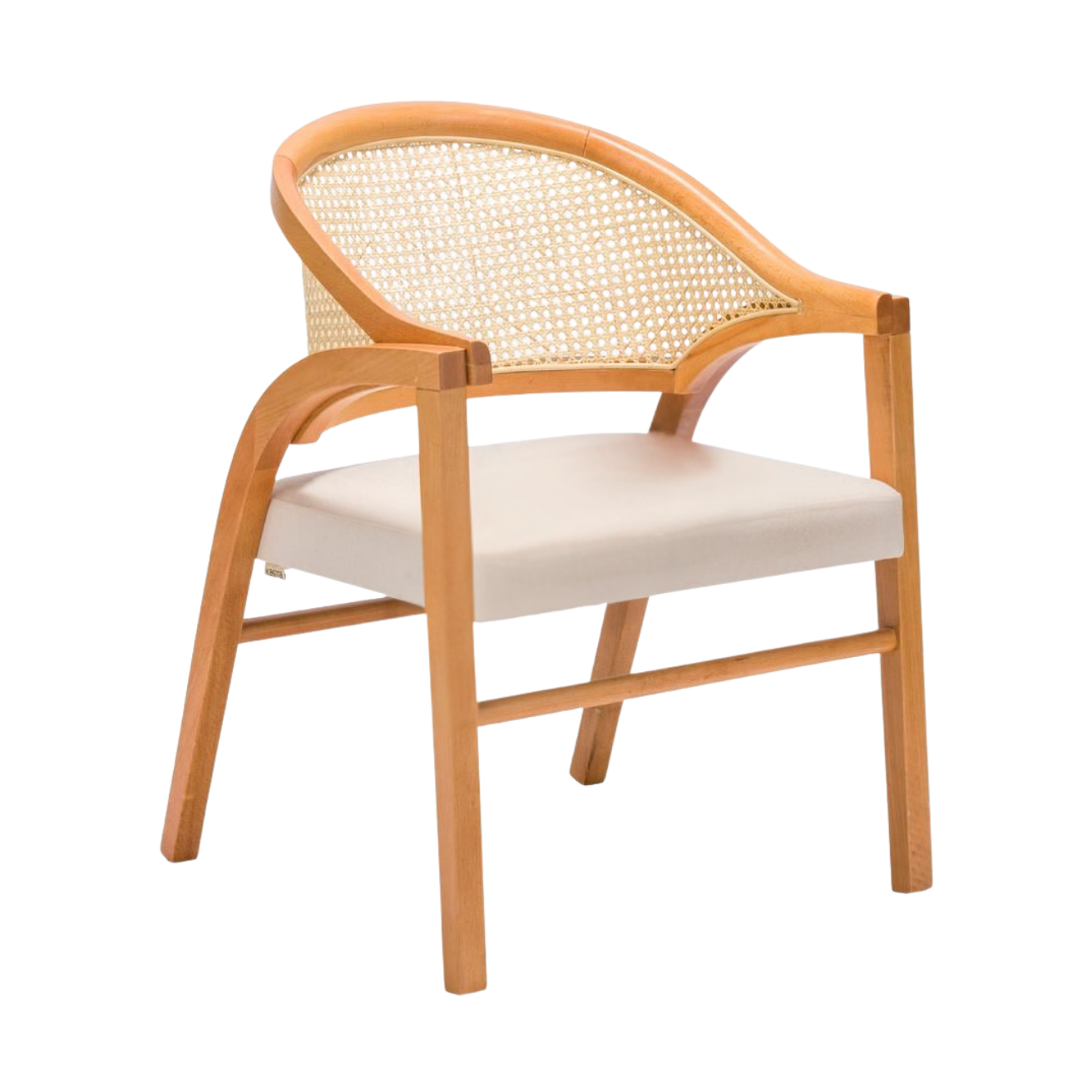 Kastra Roy Döşeme Kumaşlı Sırt Hazeranlı Ahşap Sandalye