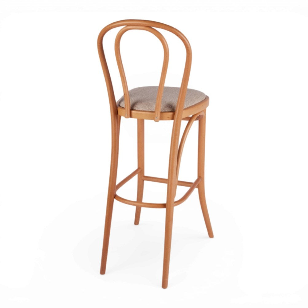 Kastra Sofya Minderli Thonet Ahşap Bar Sandalyesi-3