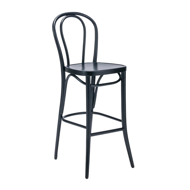 Kastra Sofya Thonet Ahşap Bar Sandalyesi-zoom-