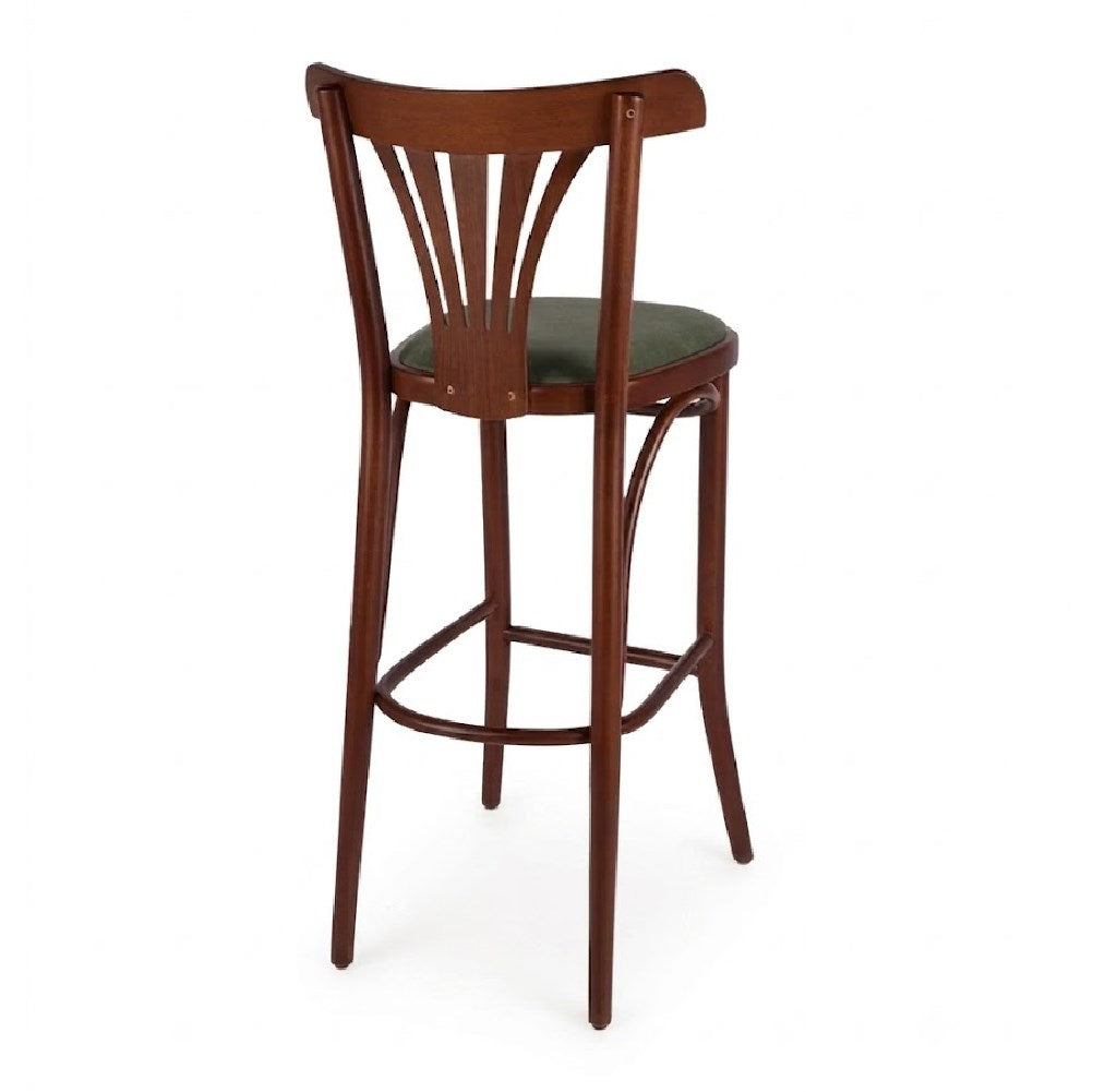 Kastra Wilson Minderli Thonet Ahşap Bar Sandalyesi-3