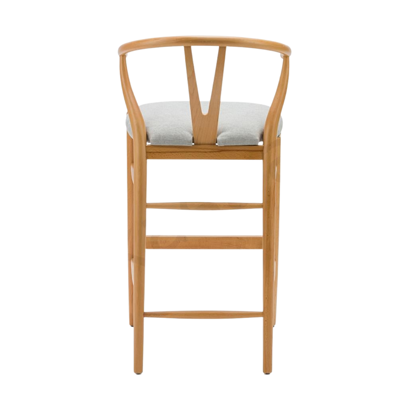 Kastra Wishbone Döşeme Kumaşlı Bar Sandalyesi-4