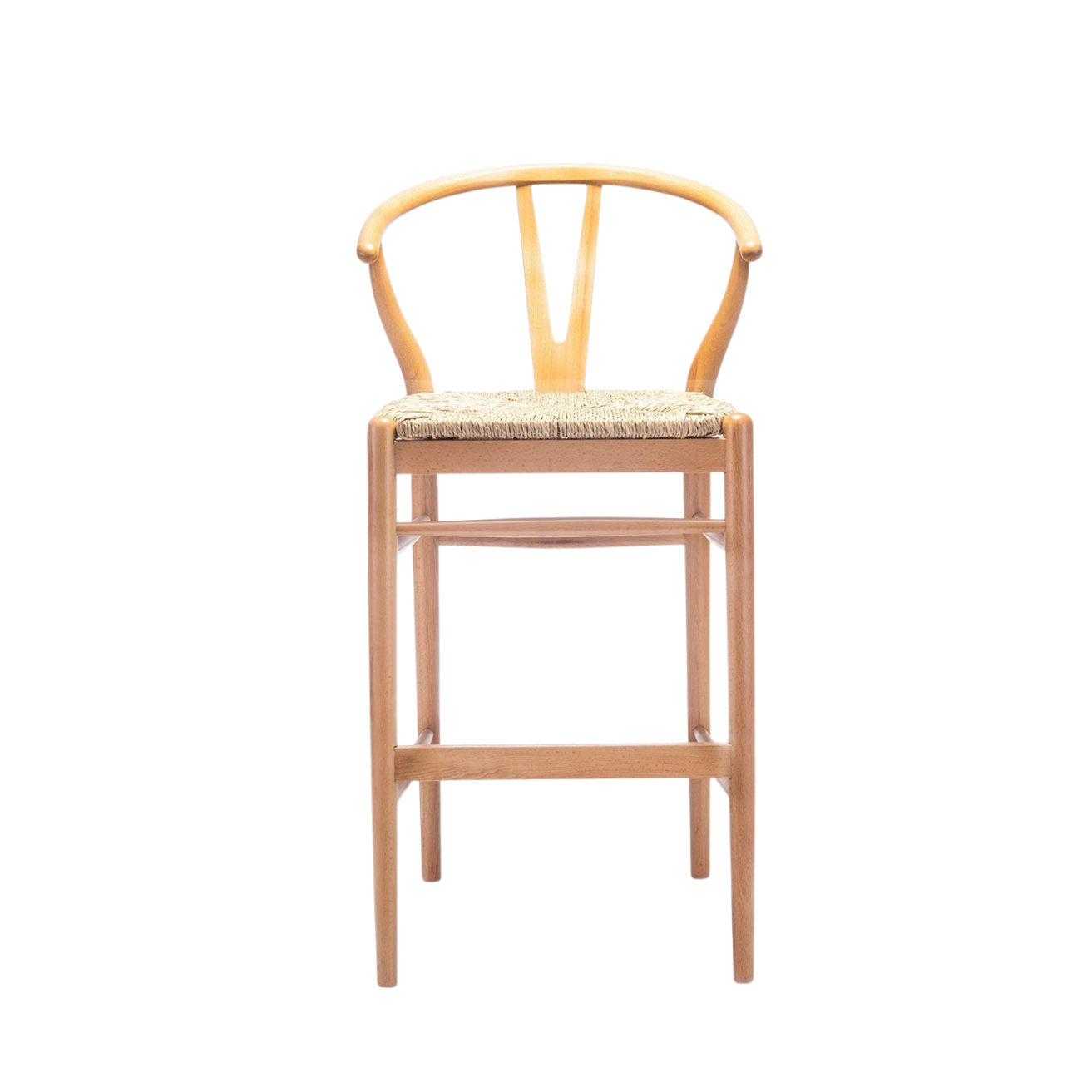 Kastra Wishbone Hasırlı Bar Sandalyesi-5