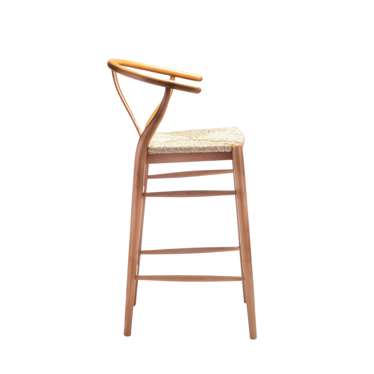 Kastra Wishbone Hasırlı Bar Sandalyesi-zoom-7