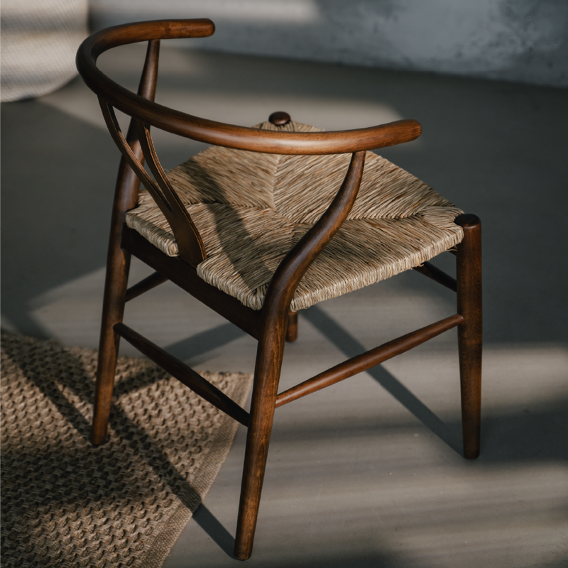 Kastra Wishbone Hasırlı Sandalye-zoom-