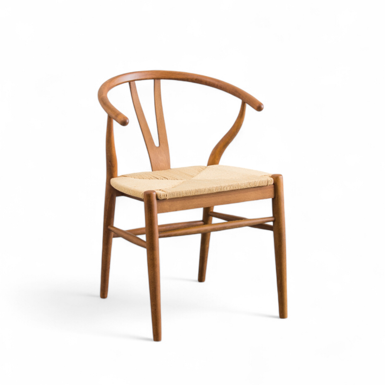Kastra Wishbone İp Hasırlı Ahşap Sandalye