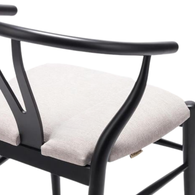 Kastra Wishbone Minderli Ahşap Sandalye-zoom-