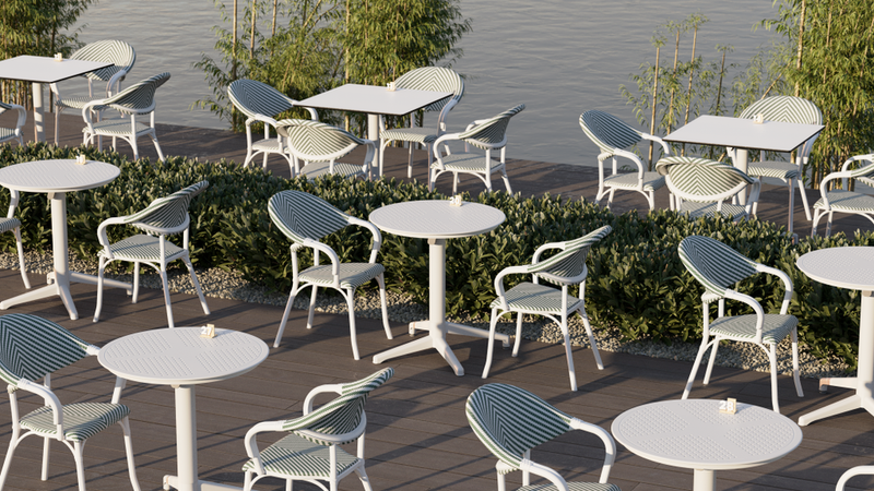 Tilia Flash-N Polipropilen Bahçe, Balkon, Dış Mekan, Kafe, Restoran Sandalyesi-zoom-