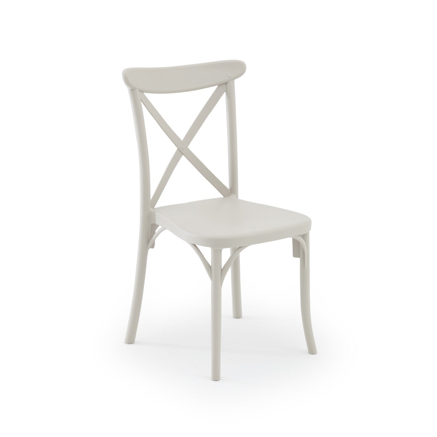 Tilia 2 Kişilik Polipropilen Bahçe, Balkon Masa Takımı Bej (Moon Katlanır Masa Ø60 cm + Capri Sandalye)-zoom-2