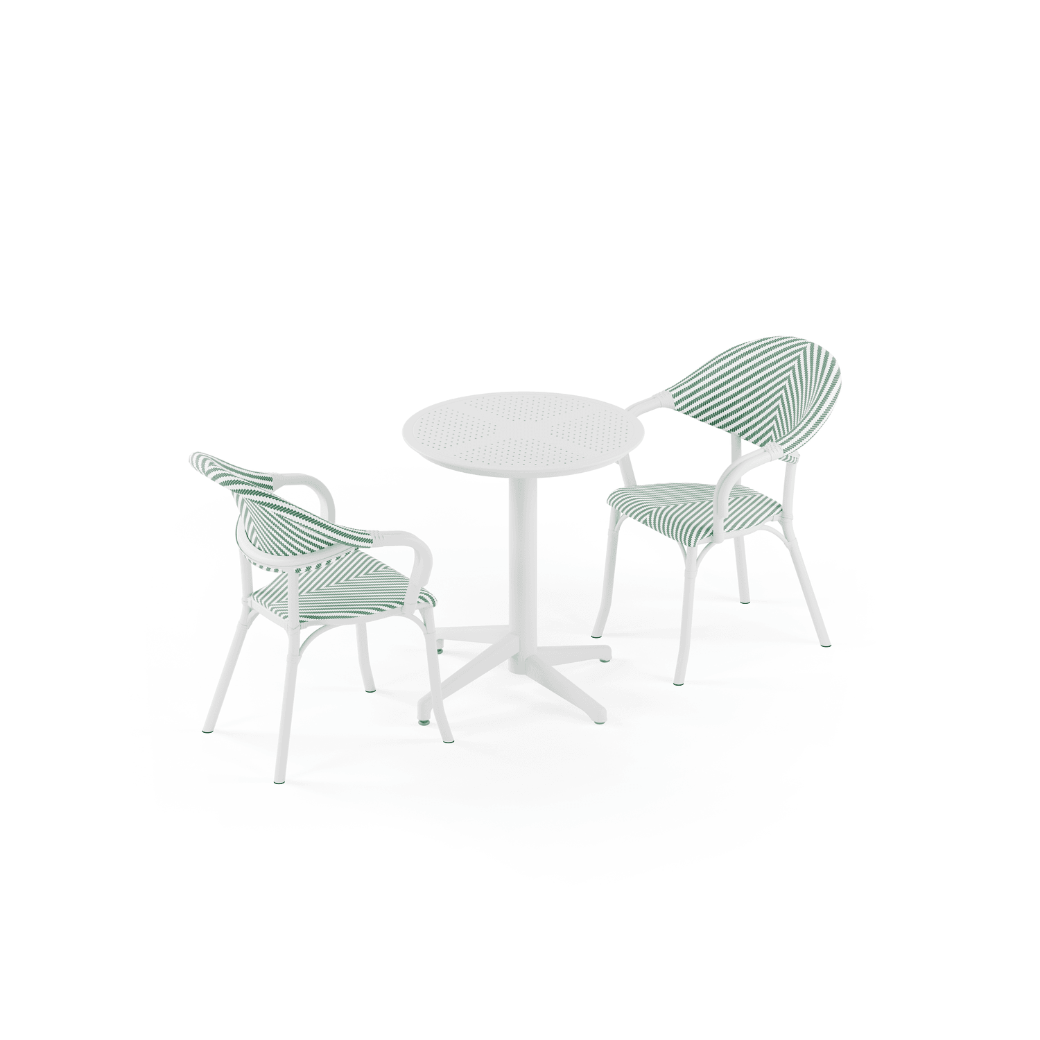 Tilia 2 Kişilik Polipropilen Bahçe, Balkon, Dış Mekan Masa Takımı (Moon Katlanır Masa Ø60 cm + Flash-N Sandalye)-zoom-9
