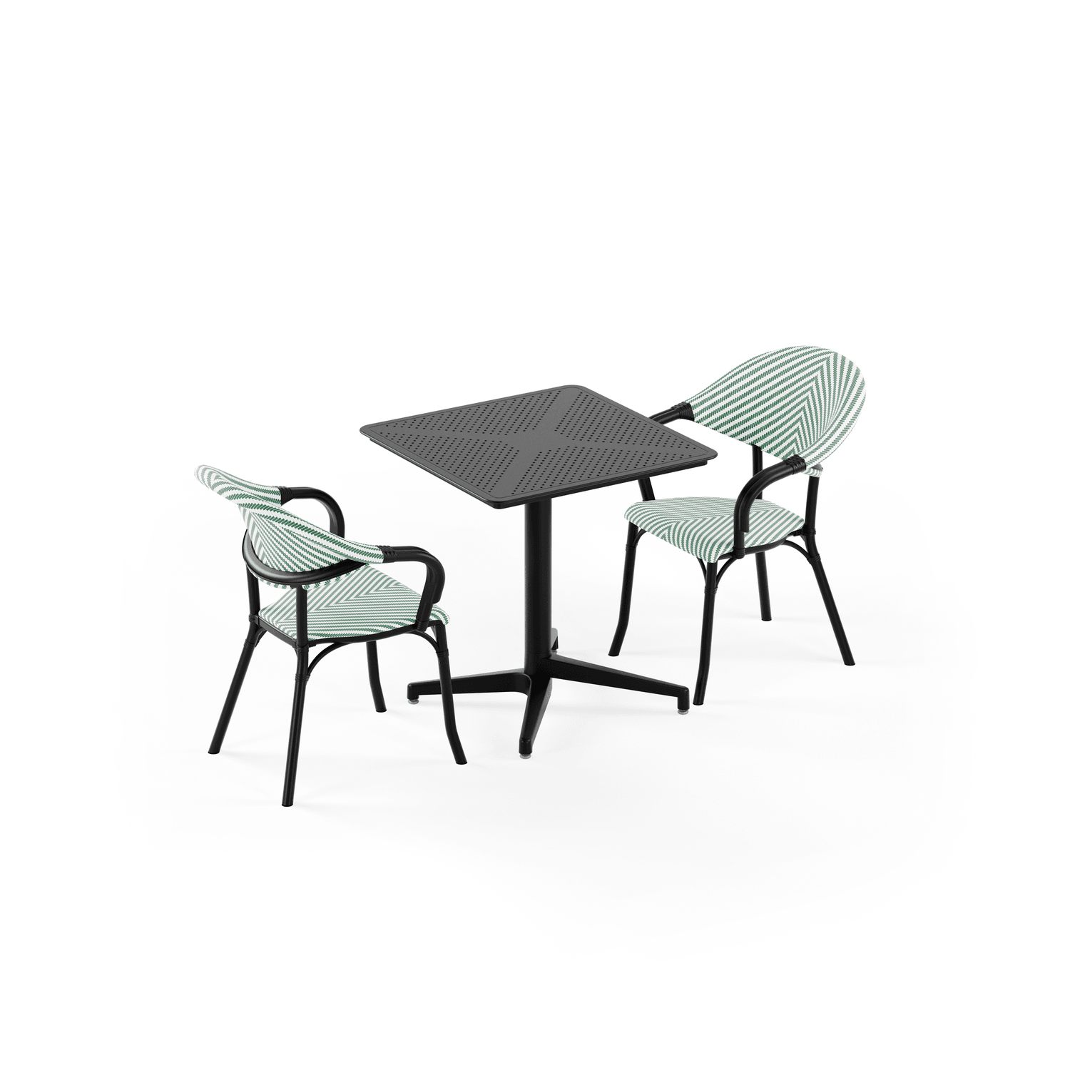 Tilia 2 Kişilik Polipropilen Bahçe, Balkon, Dış Mekan Masa Takımı (Moon Katlanır Masa 70X70 cm + Flash-N Sandalye)-zoom-7
