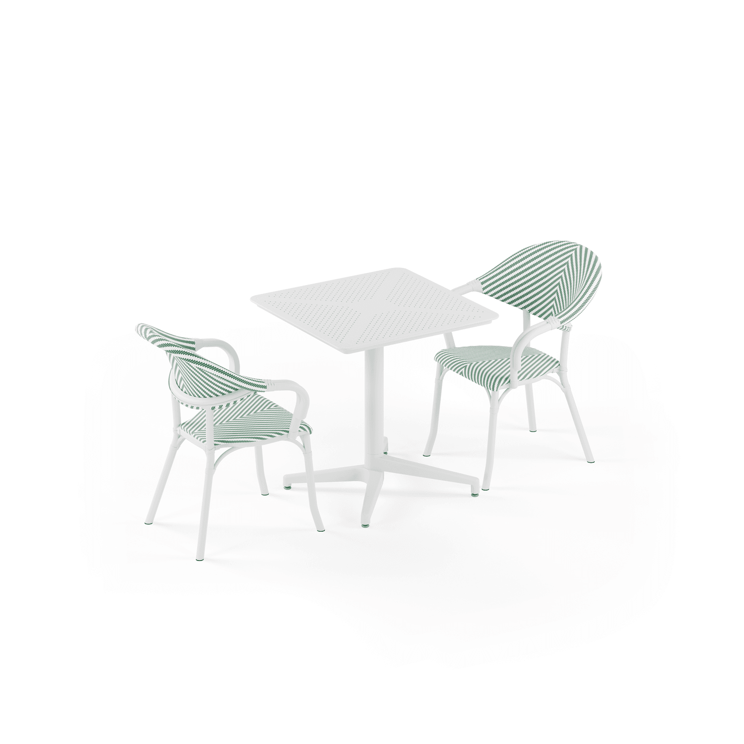 Tilia 2 Kişilik Polipropilen Bahçe, Balkon, Dış Mekan Masa Takımı (Moon Katlanır Masa 70X70 cm + Flash-N Sandalye)-6