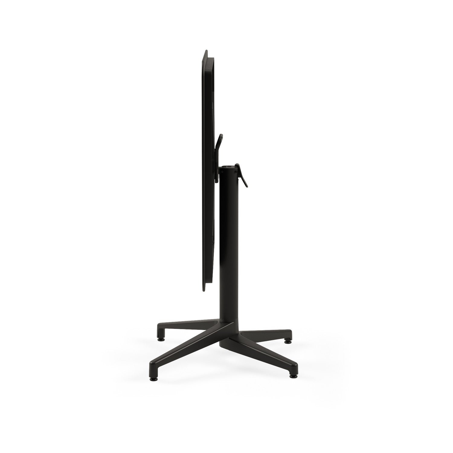 Tilia 4 Kişilik Polipropilen Bahçe, Balkon, Kafe, Restoran Masa Takımı Siyah (Moon Katlanır Masa 80X80 cm + Gozo Sandalye)-zoom-2