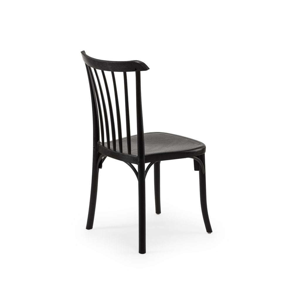 Tilia 4 Kişilik Polipropilen Bahçe, Balkon, Kafe, Restoran Masa Takımı Siyah (Moon Katlanır Masa 80X80 cm + Gozo Sandalye)-4