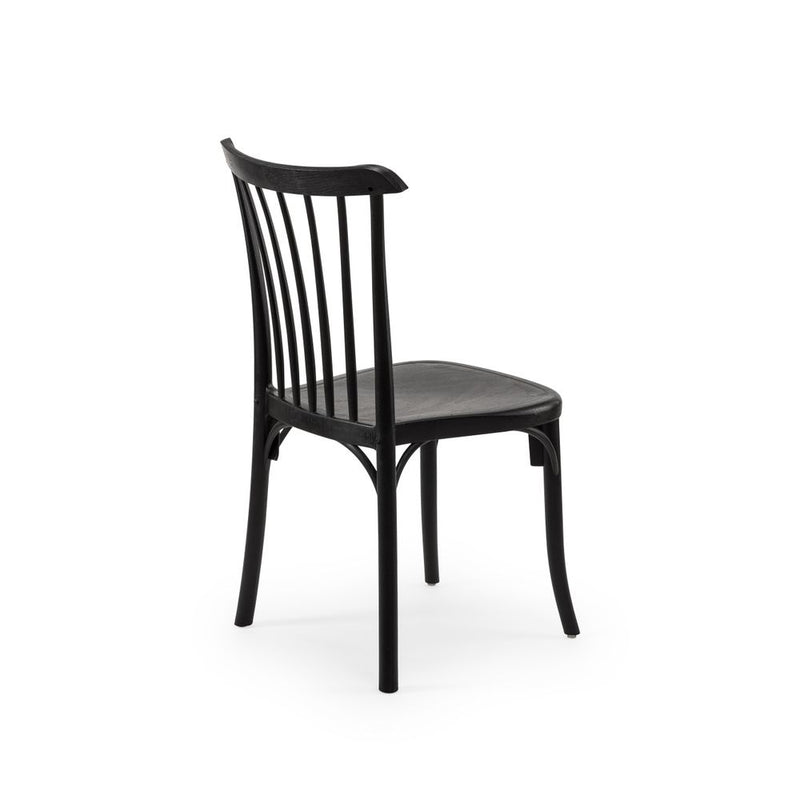 Tilia 4 Kişilik Polipropilen Bahçe, Balkon, Kafe, Restoran Masa Takımı Siyah (Moon Katlanır Masa 80X80 cm + Gozo Sandalye)-zoom-