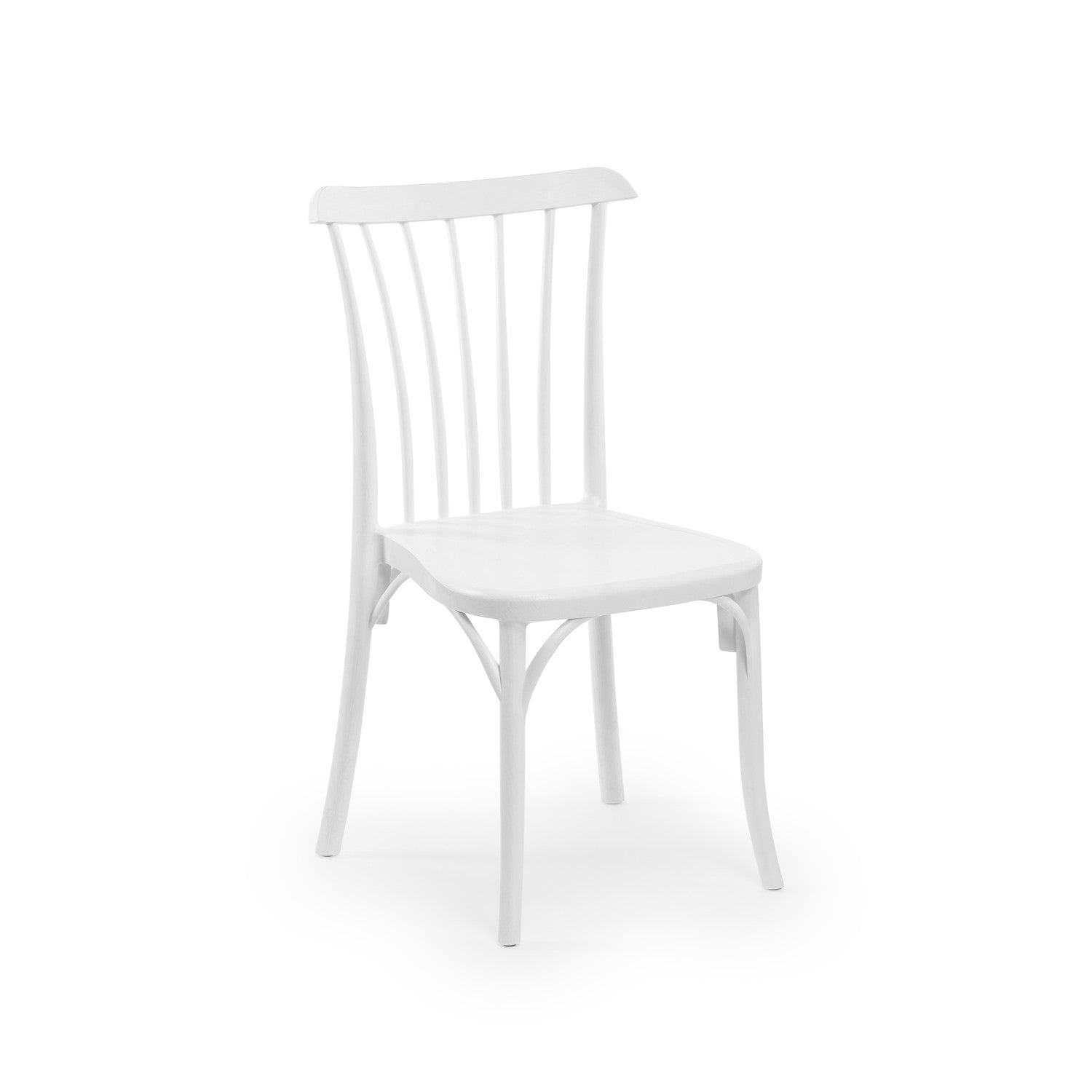Tilia 4 Kişilik Polipropilen Bahçe, Balkon Masa Takımı Beyaz (Moon Katlanır Masa 80X80 cm + Gozo Sandalye)-2