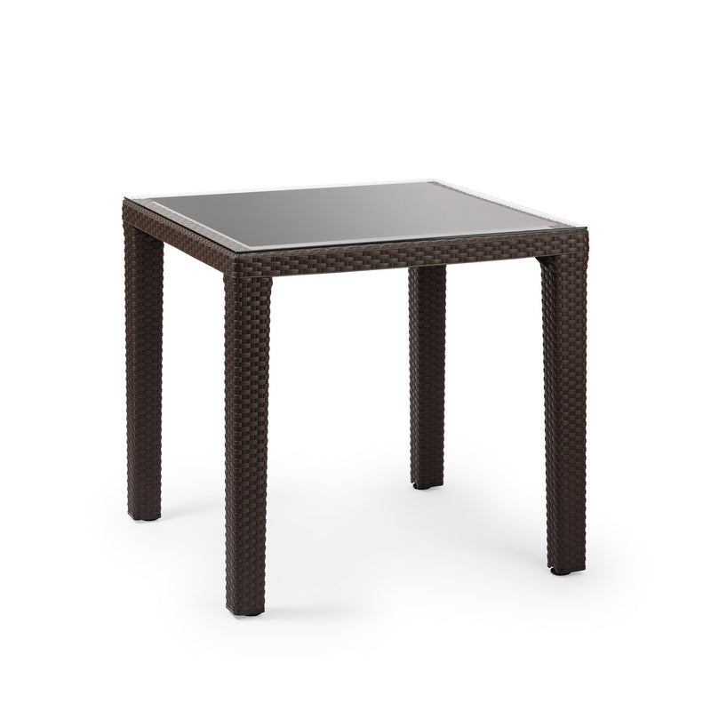 Tilia Antares Rattan Masa 80x80 cm, Bahçe, Balkon, Kafe, Restoran, Dış Mekan İçin-zoom-