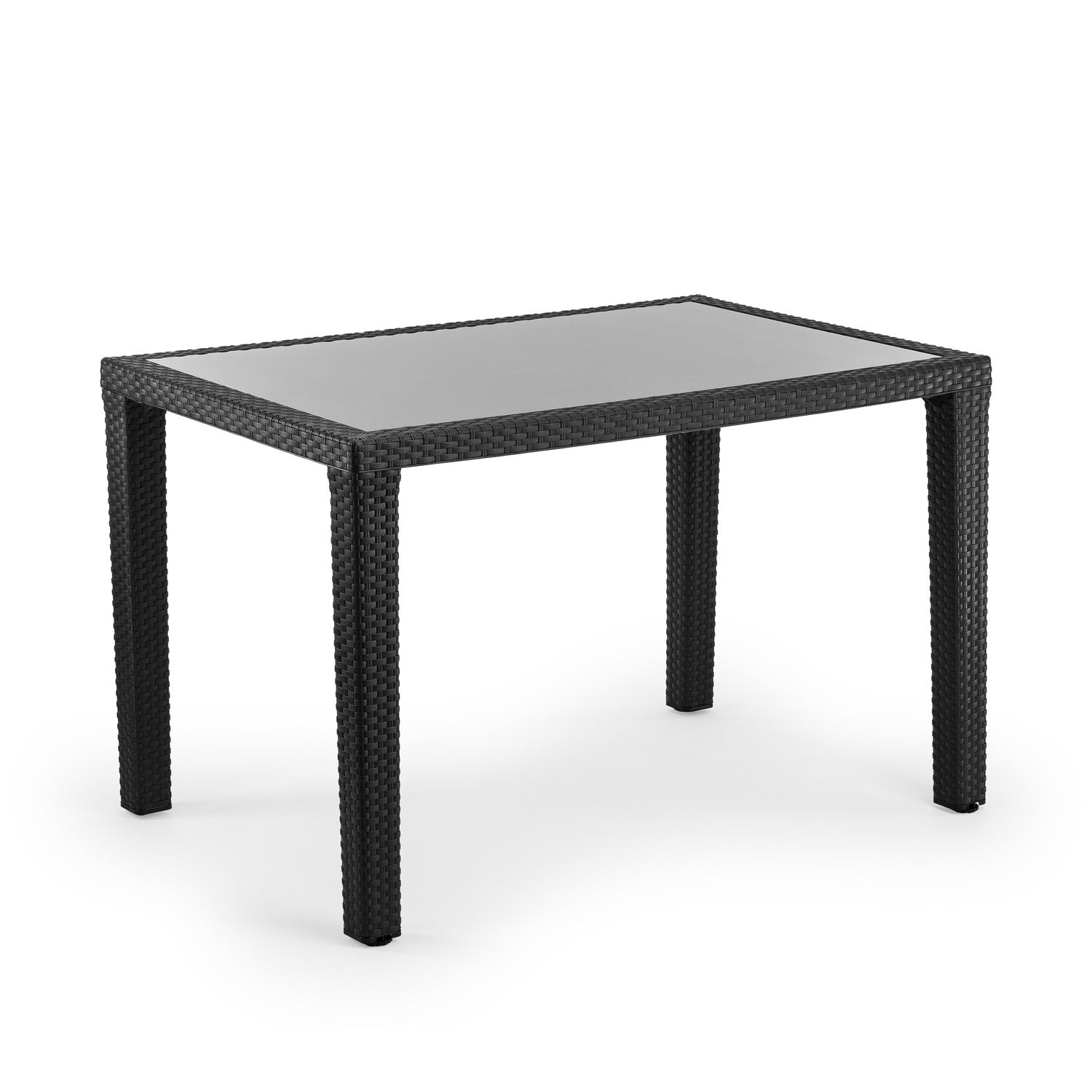 Tilia Antares Rattan Masa Cam Tabla 80×120 cm, Bahçe, Balkon, Kafe, Restoran, Dış Mekan İçin-zoom-4